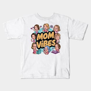 Mother Vintage - Mom Vibes Kids T-Shirt